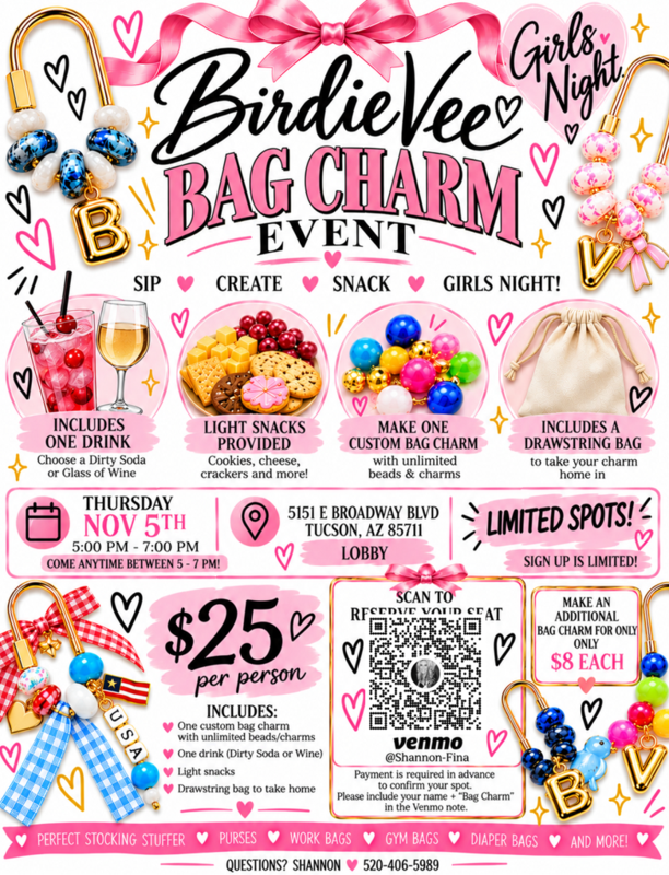 BirdieVee Bag Charm Event